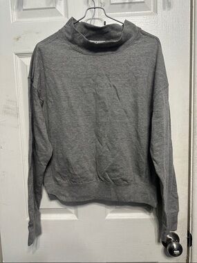 Anthony Richards Light Gray Mock Neck Sweatshirt